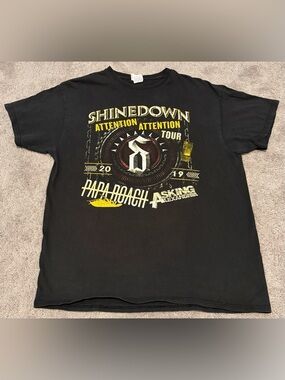 Shinedown Attention Attention Tour 2019 Papa Roach Asking Alexandria Mens Size L